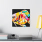 "Killifish Art Deco Dream" - Canvas