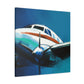 Vintage Plane Reimagined - Canvas