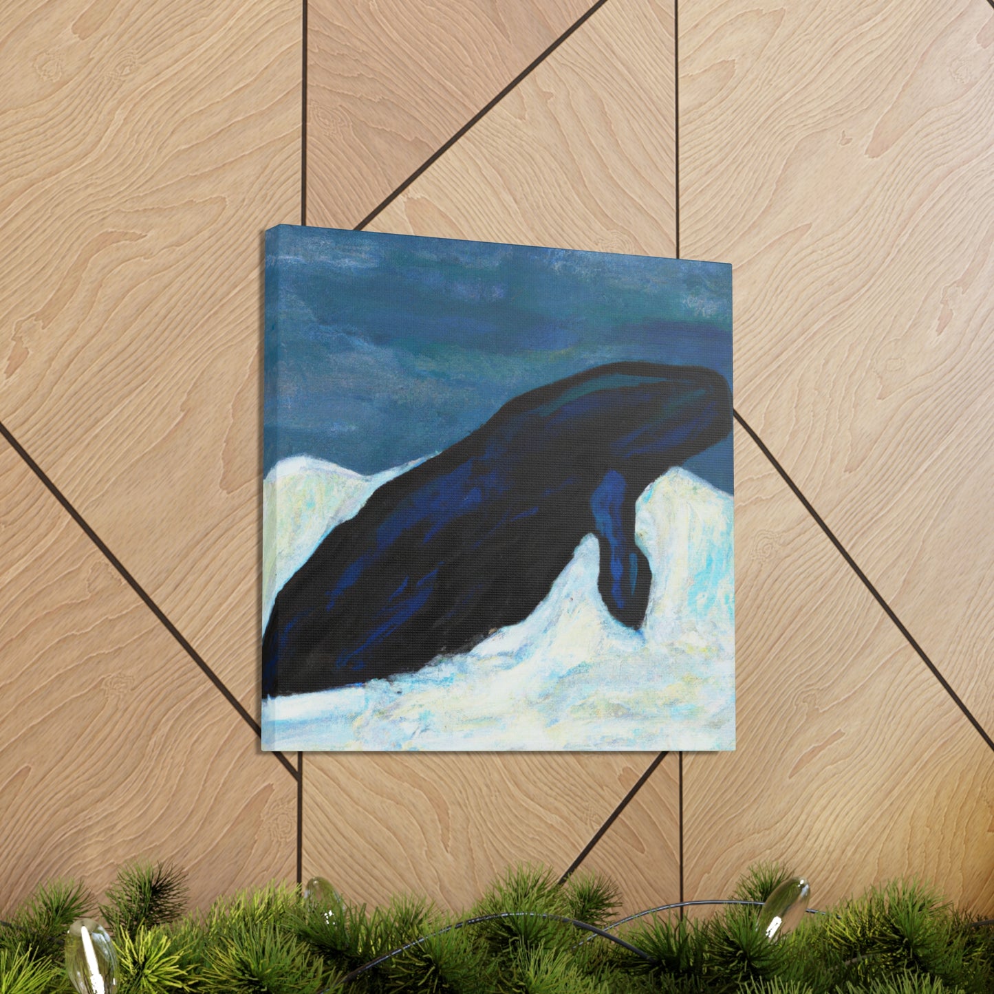 Bowhead Whale Abstraction - Canvas