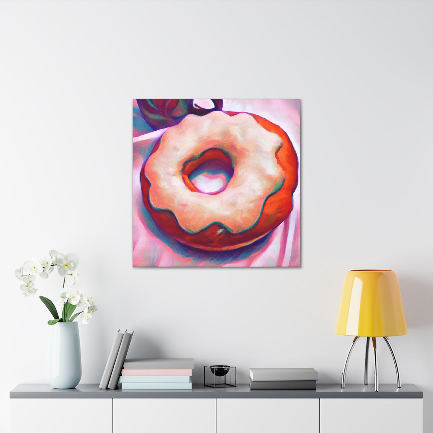 "Glistening Surreal Doughnuts" - Canvas