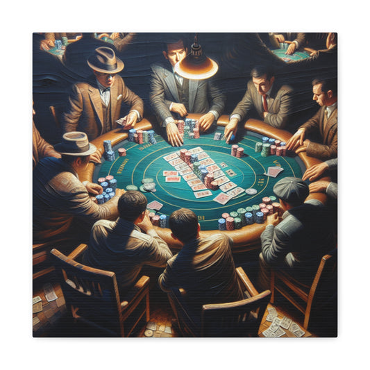 "The High-Stakes Gamble" - Canvas