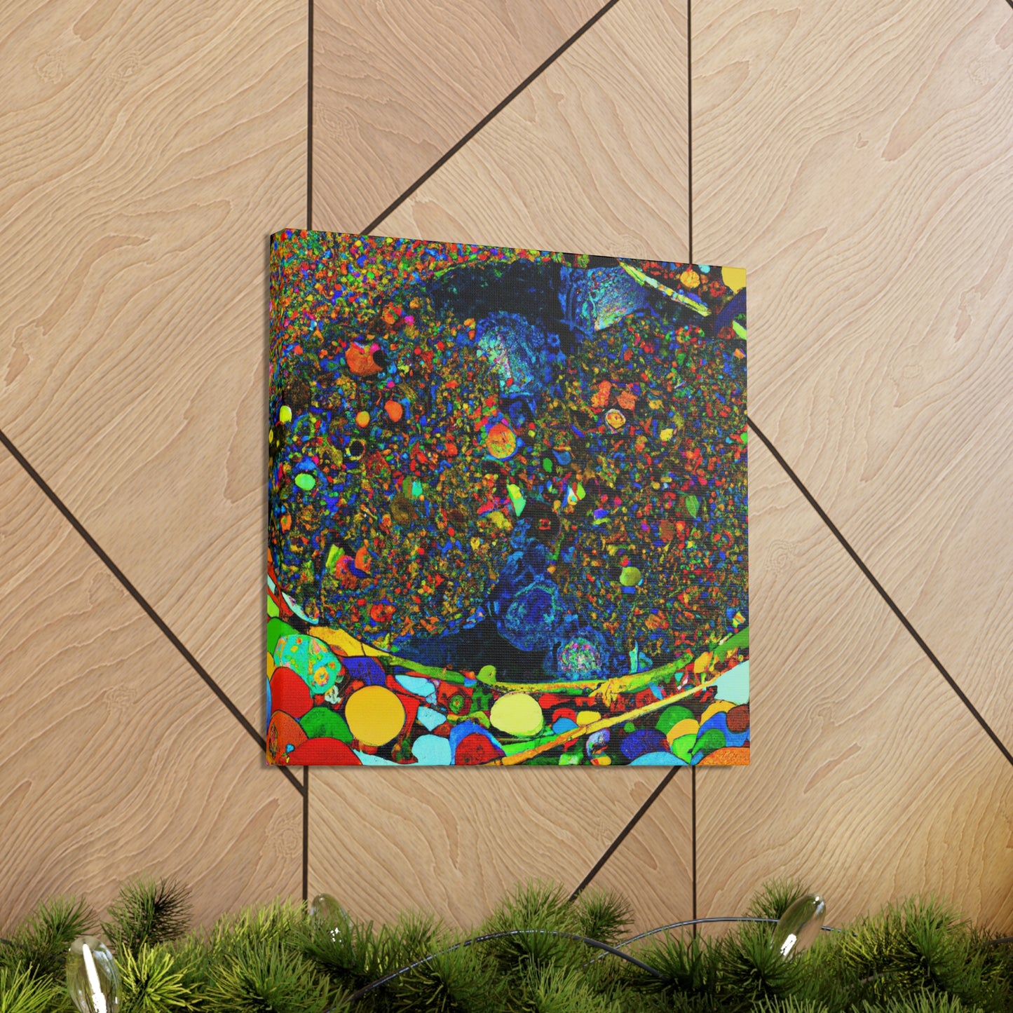 "Digital Rainbow Symphony" - Canvas