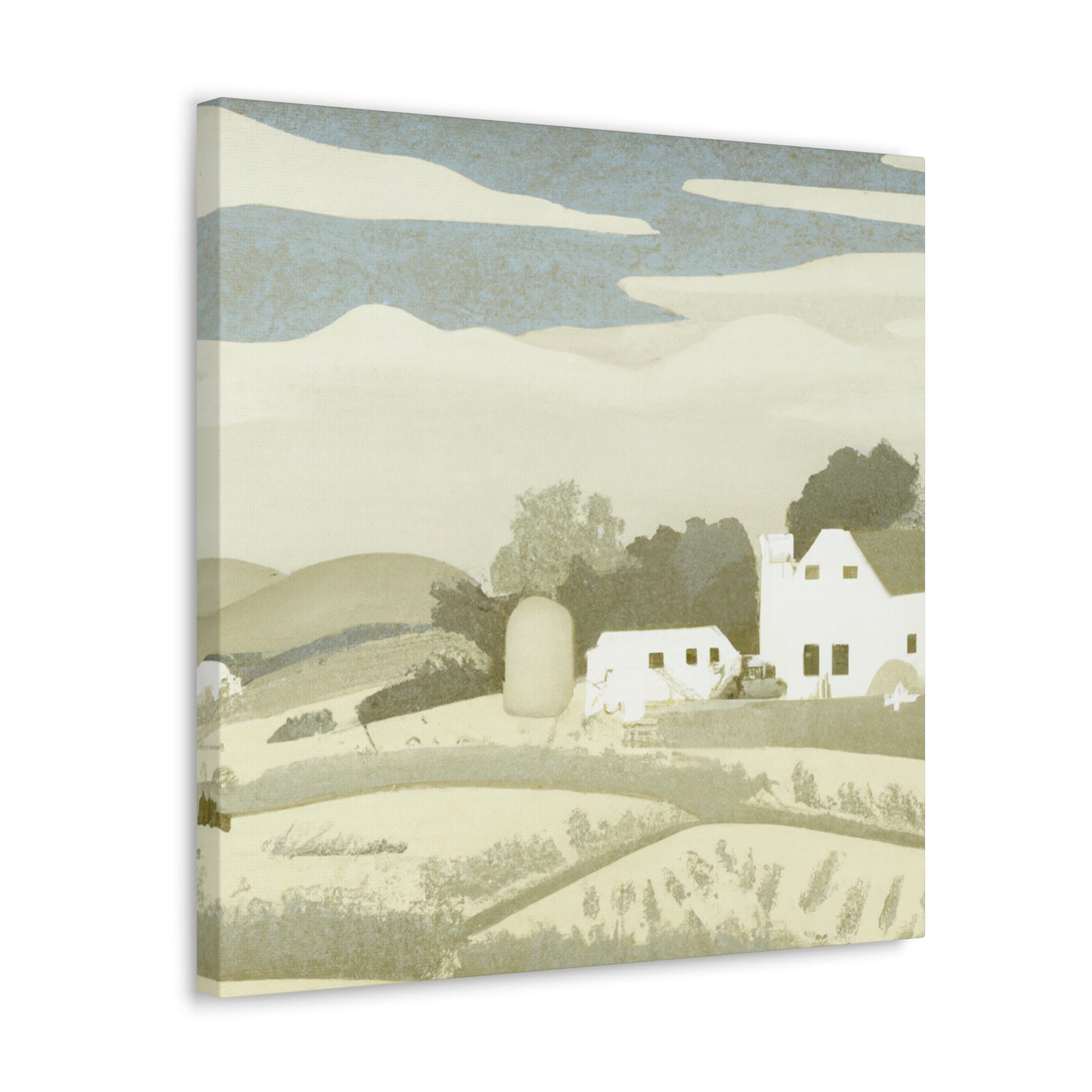 "Farmhouse in the Fields" - Canvas