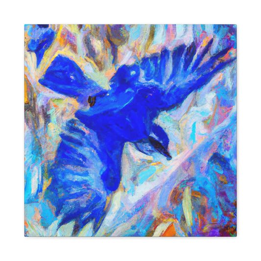 "Bluebird of Impressionism" - Canvas