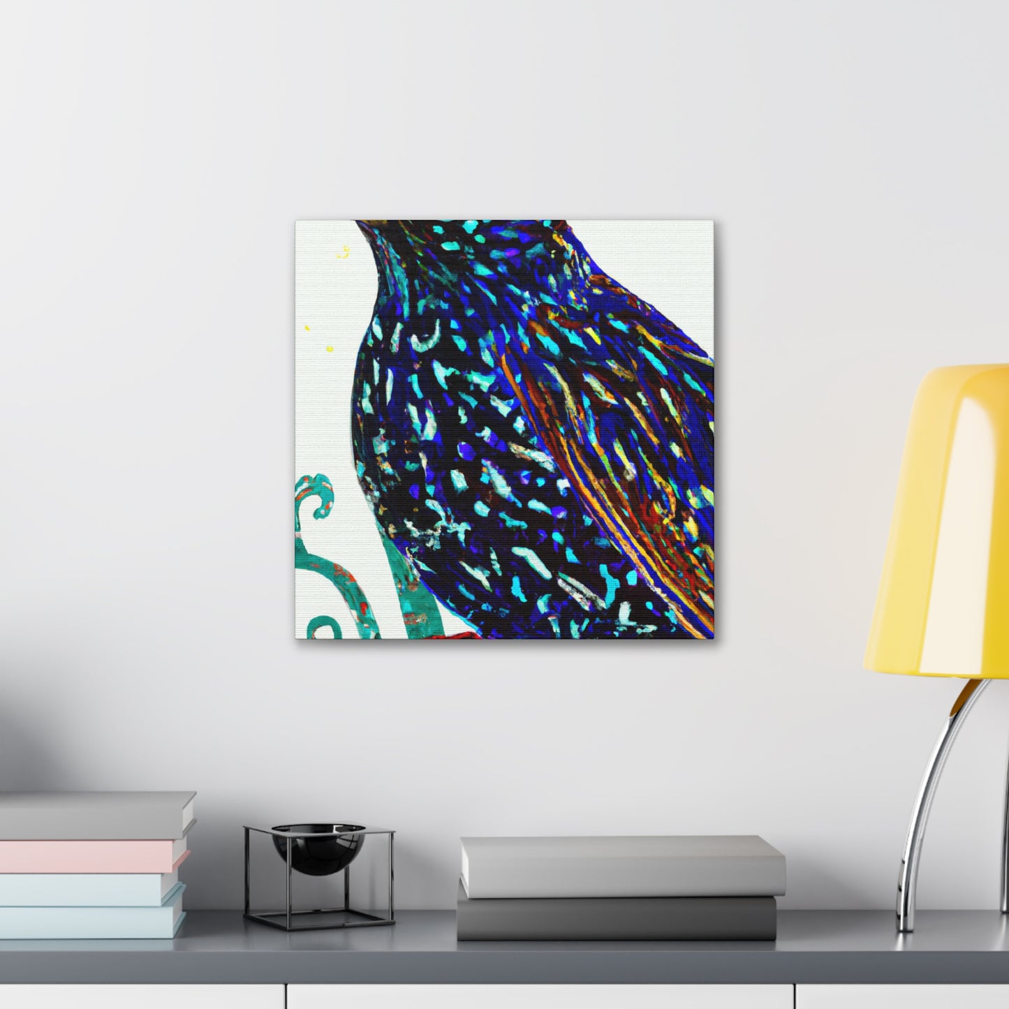 European Starling Reflection - Canvas