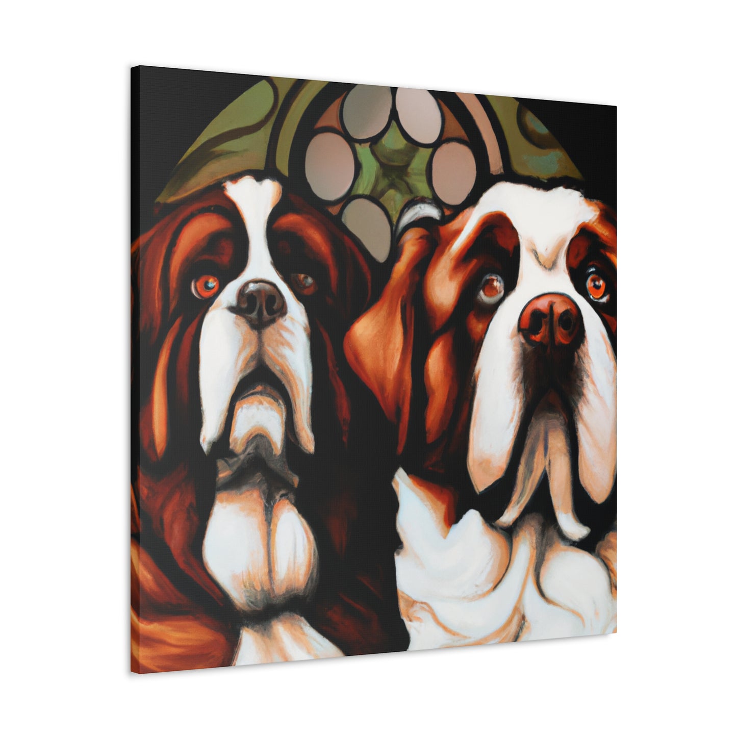 Saint Bernard Slumbering - Canvas