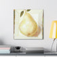 Pear in Soft Hues. - Canvas