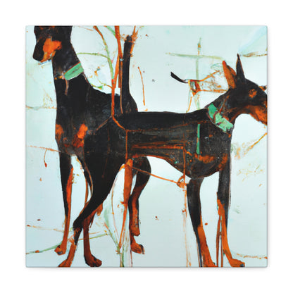 "Doberman Pinscher Odyssey" - Canvas