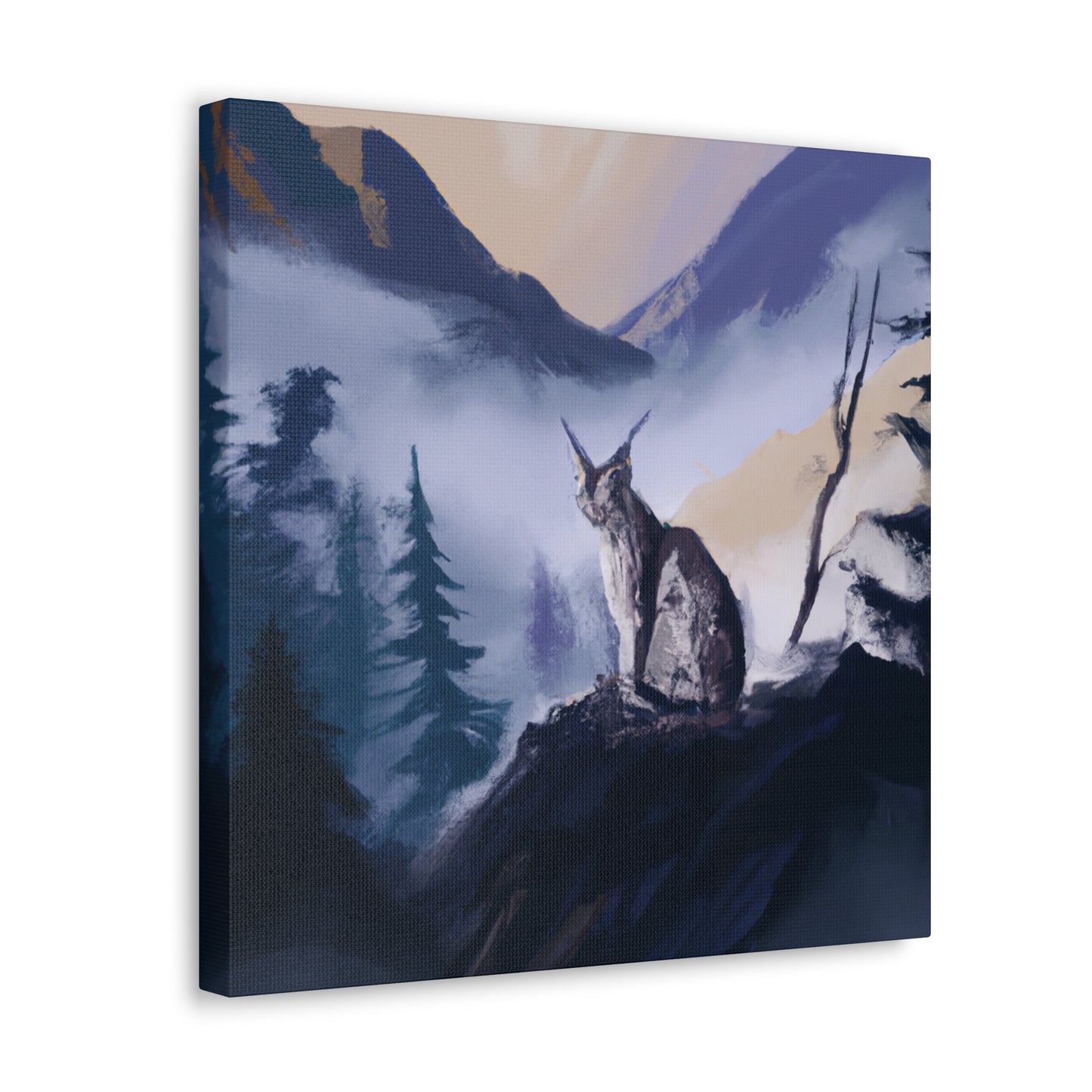 Serene Lynx Portrait - Canvas