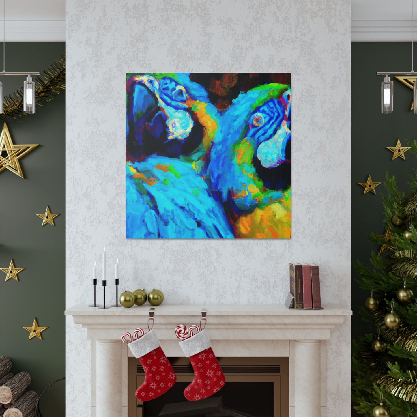 Colorful Macaw Wonders - Canvas