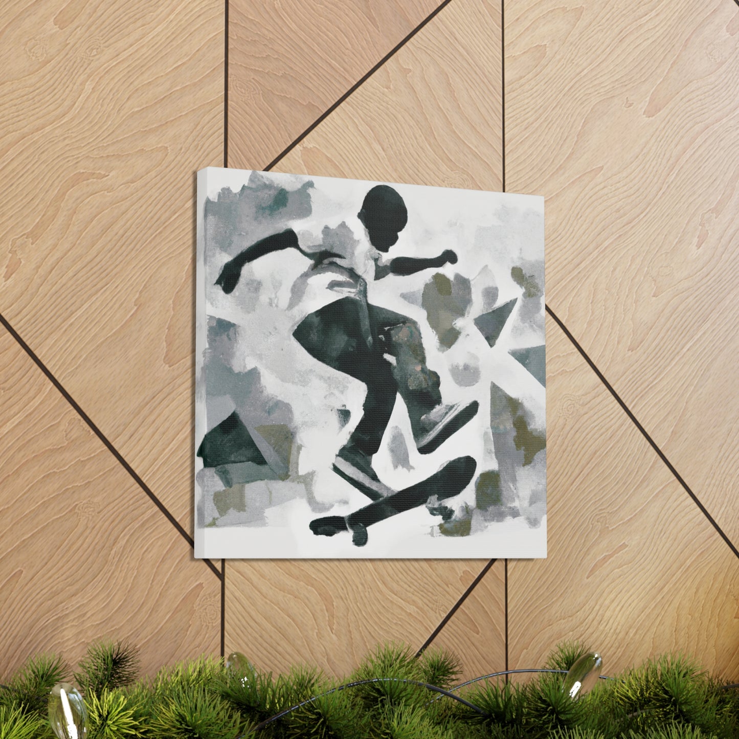 "Skateboarding Freedom Scape" - Canvas