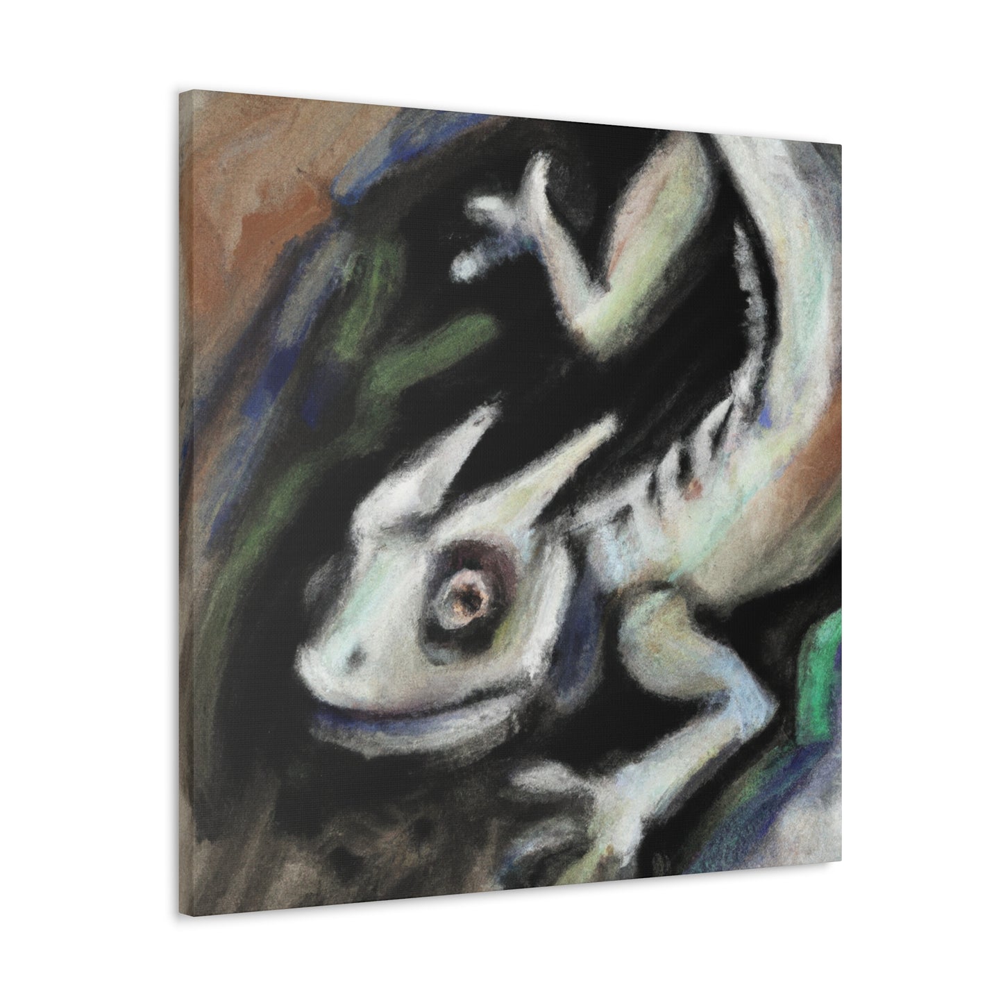 "Horned Lizard Expressionism" - Canvas