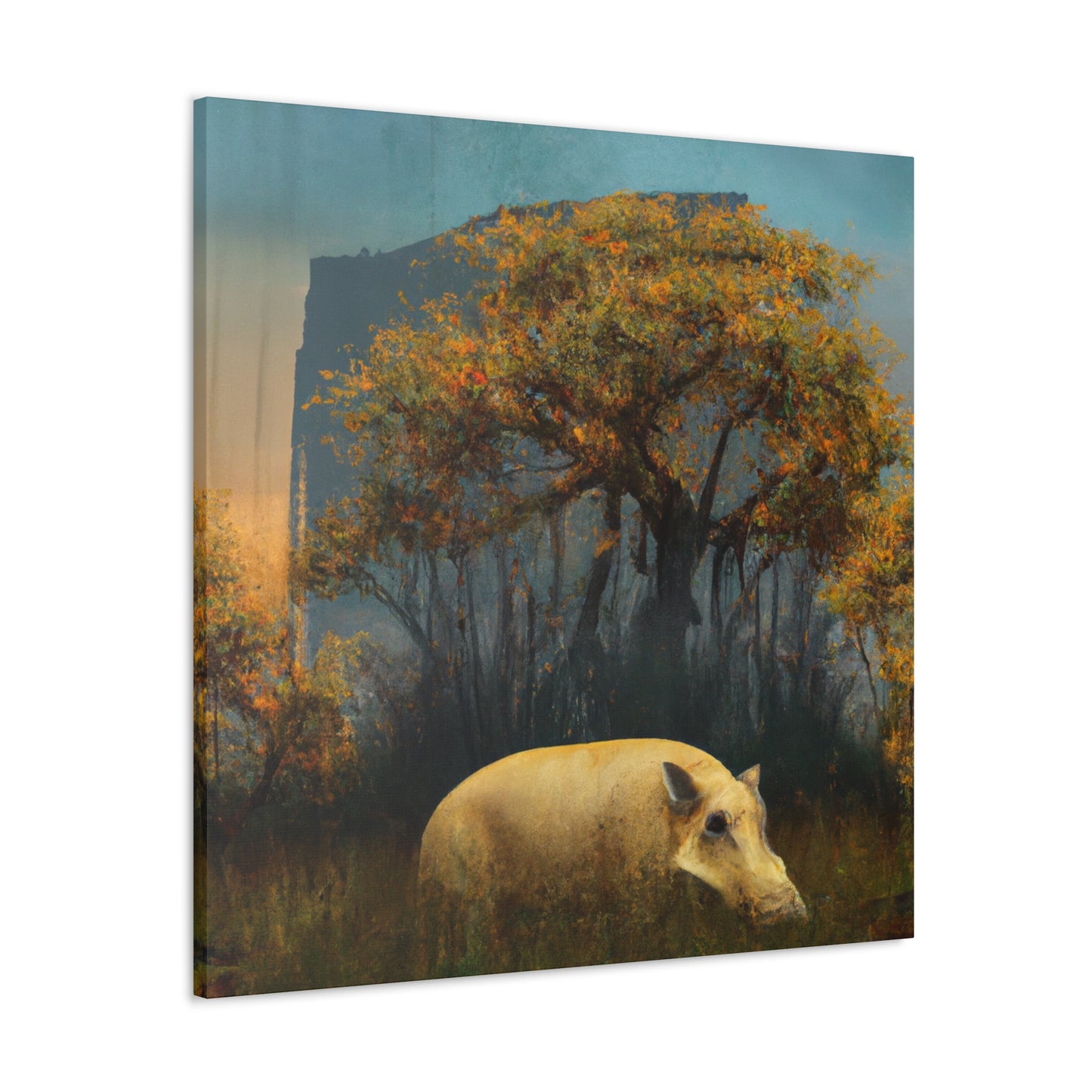 "Warthog in Surrealism" - Canvas