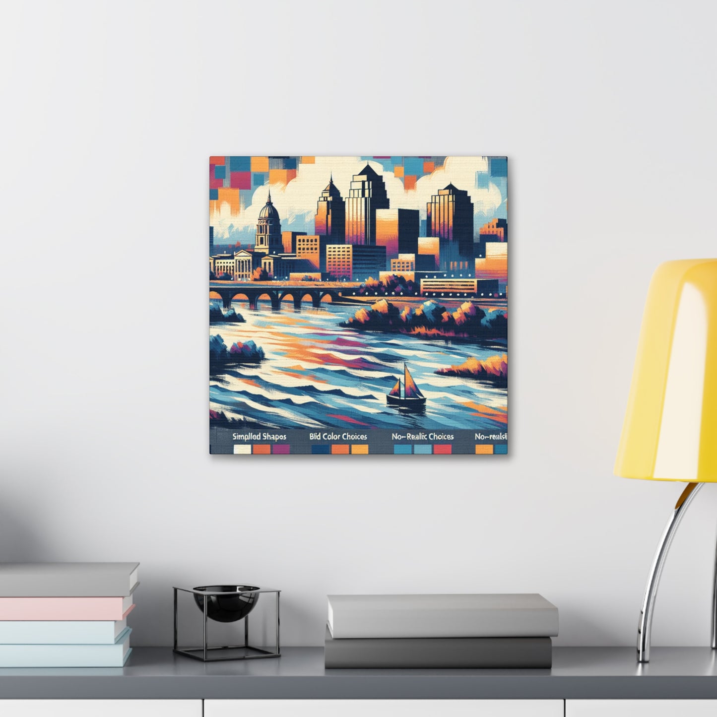 "Vibrant Heartland Hues" - Canvas