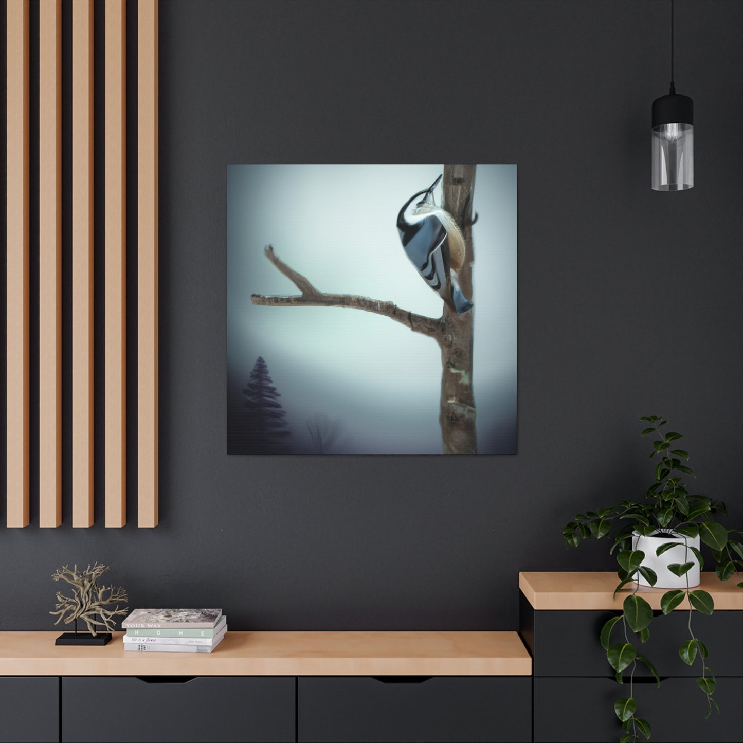 A Nuthatch's Visionary Flight - Canvas