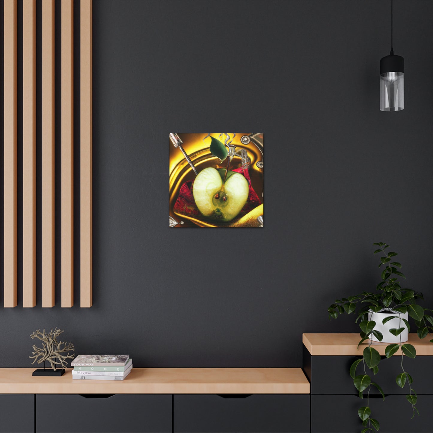 "Apple Adorned in Rococo" - Canvas