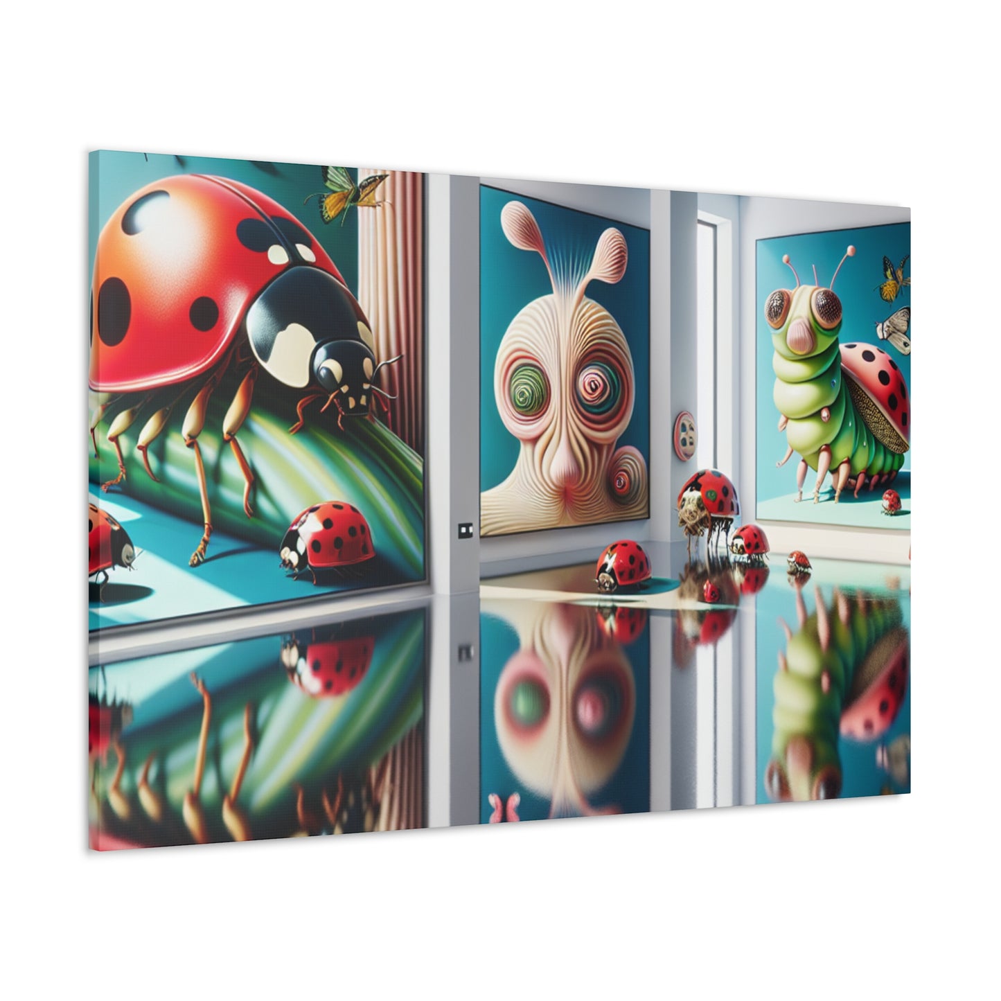 Whimsical Bug Wonderland - Canvas