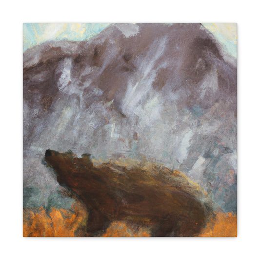 "The Brown Bear Roars" - Canvas