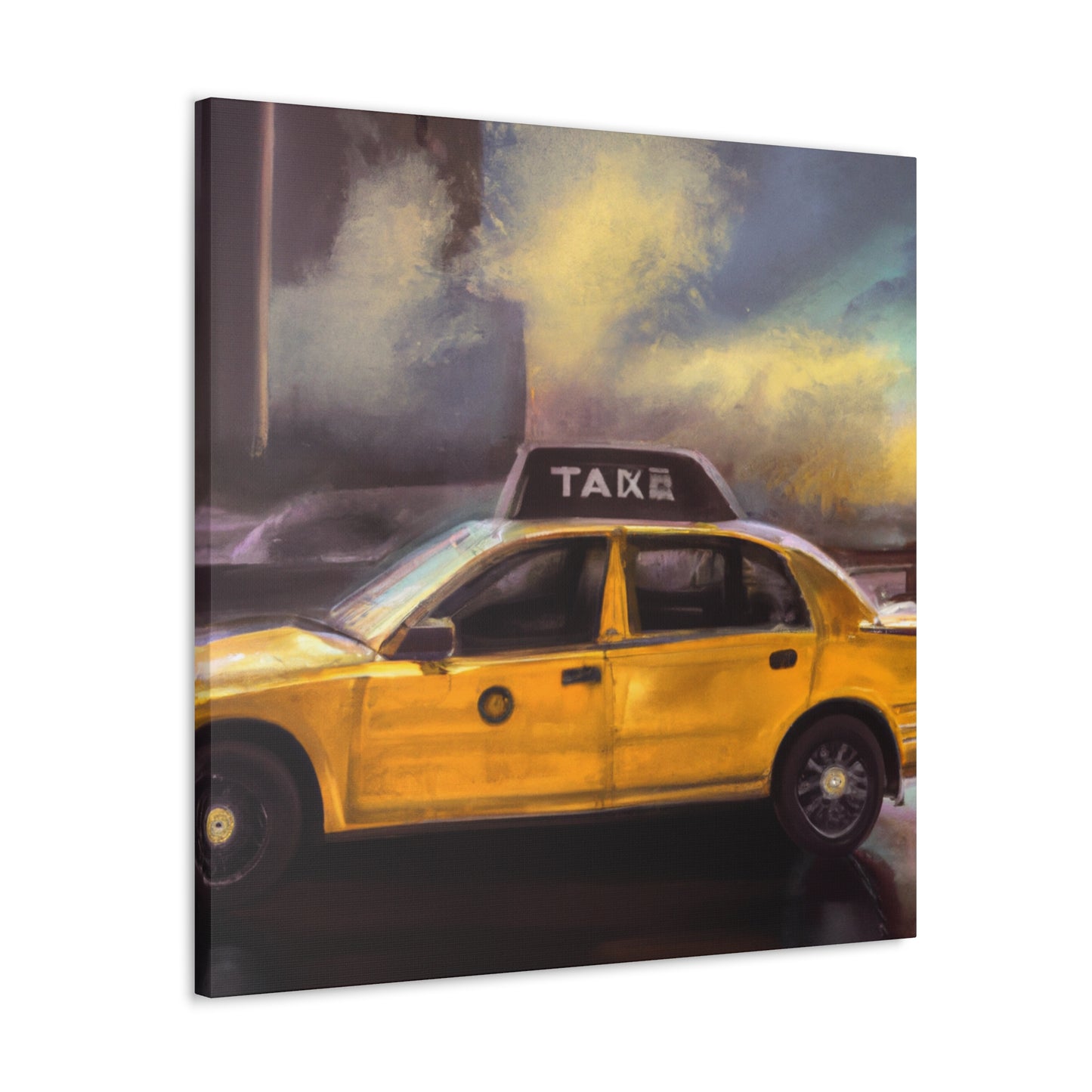 "Taxi Ride Downtown Blues" - Canvas