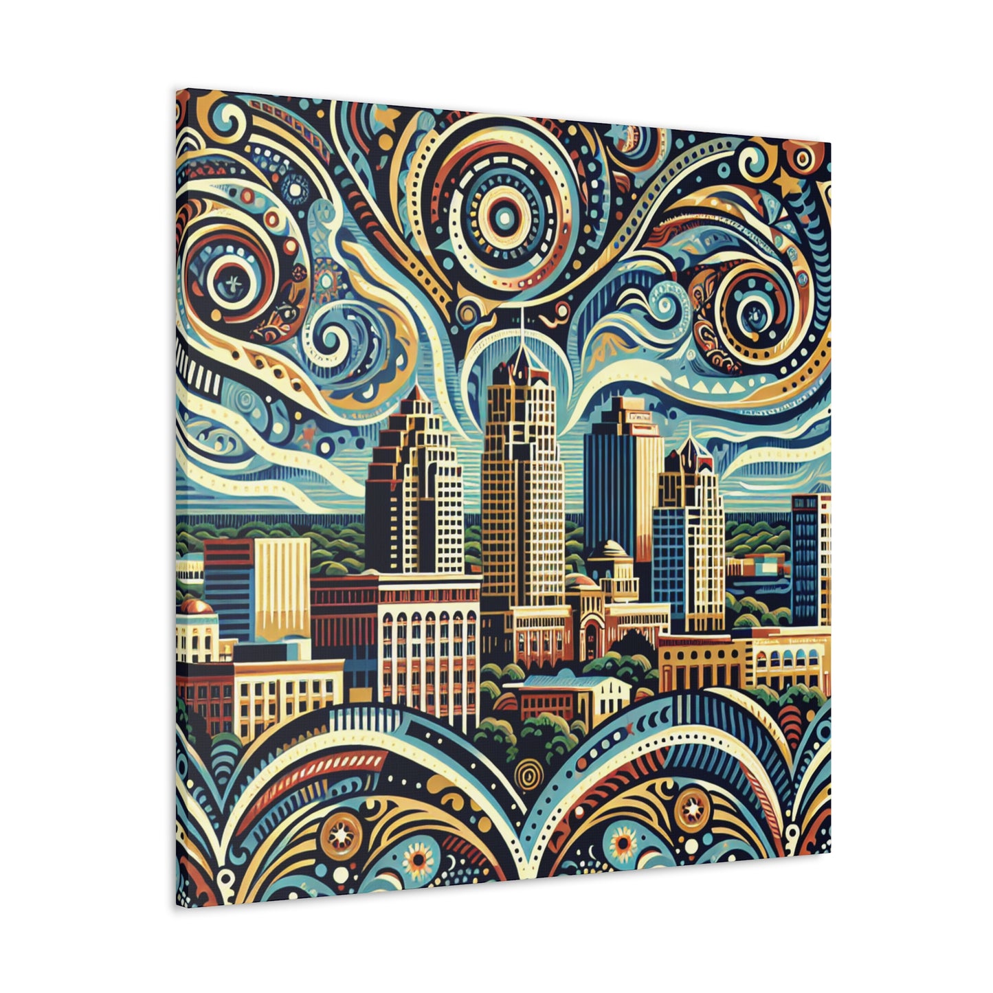 "Texas Tapestry: San Antonio" - Canvas