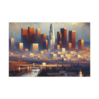 Golden Horizon Over Angeles - Canvas