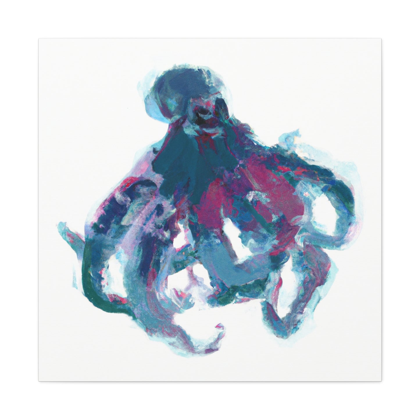 Octopus Abstract Expression - Canvas