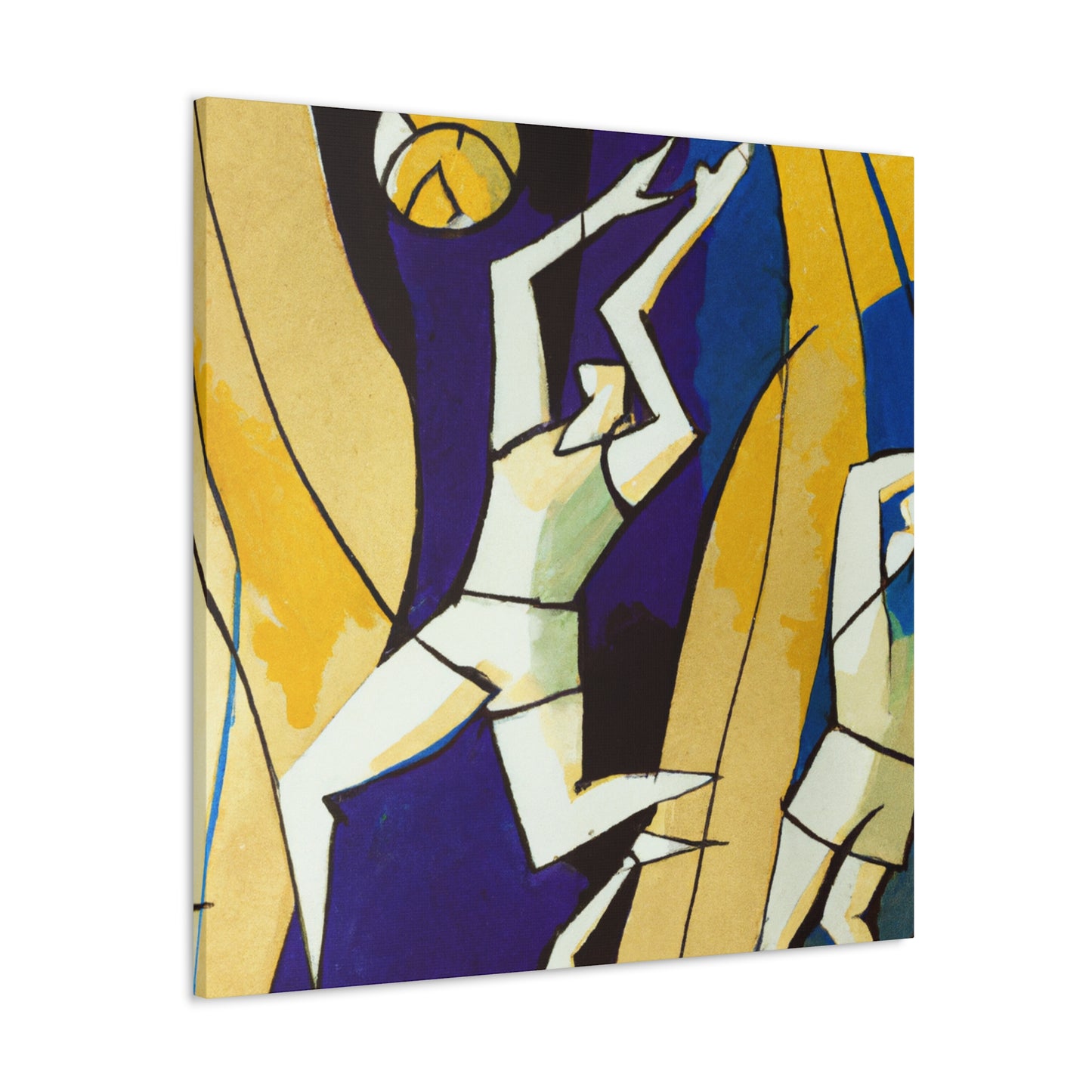 "Volleyball in Art Deco" - Canvas