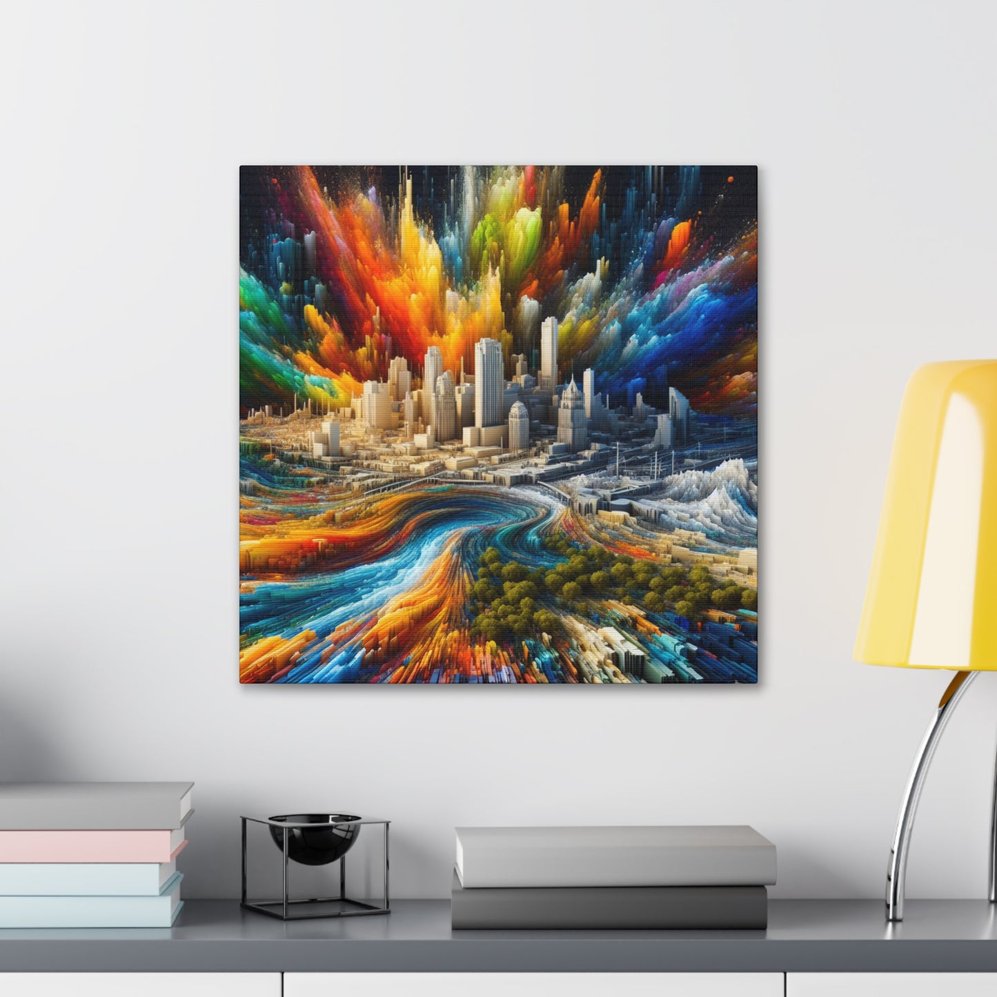 Urban Texan Splendor - Canvas