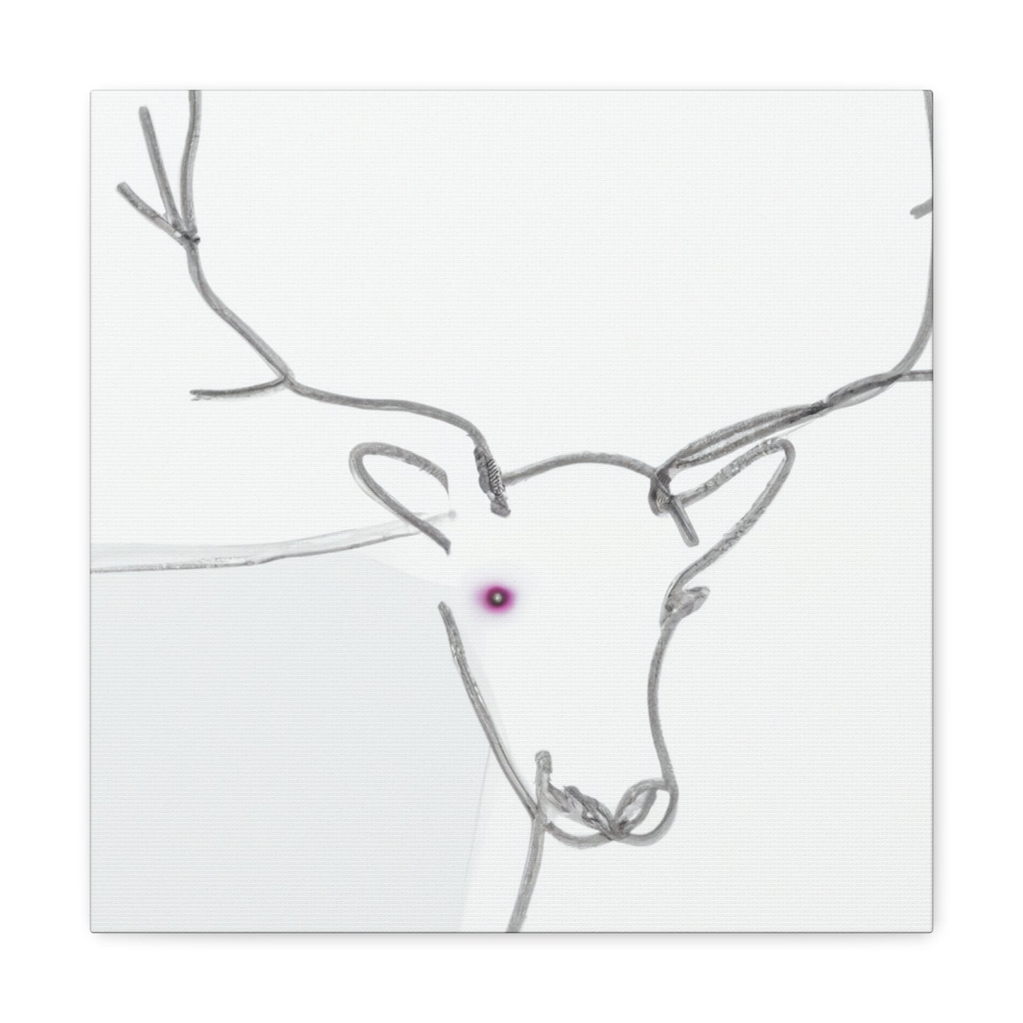 "Reindeer in Monochrome" - Canvas