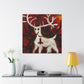 Reindeer In Moonlight - Canvas