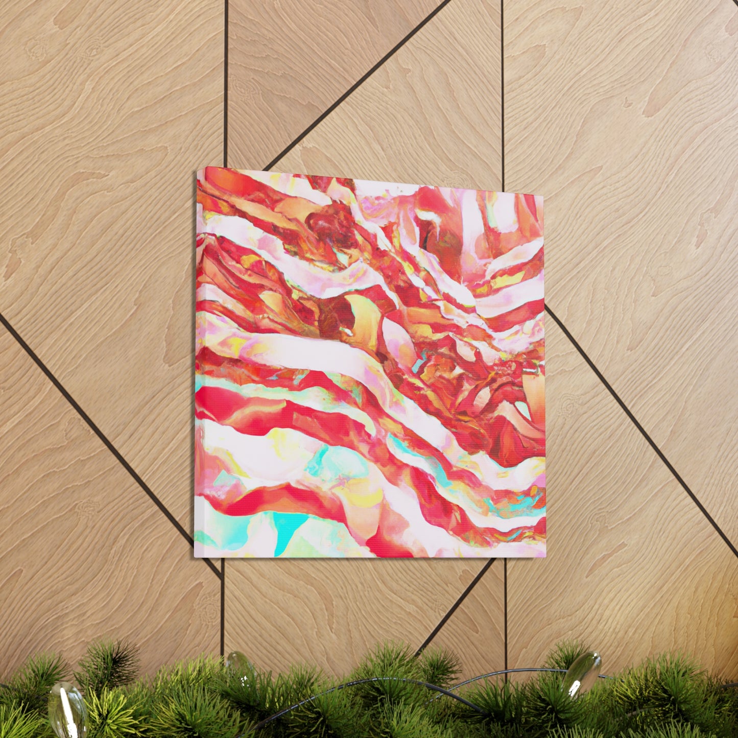 "Bacon in Bloom Art" - Canvas