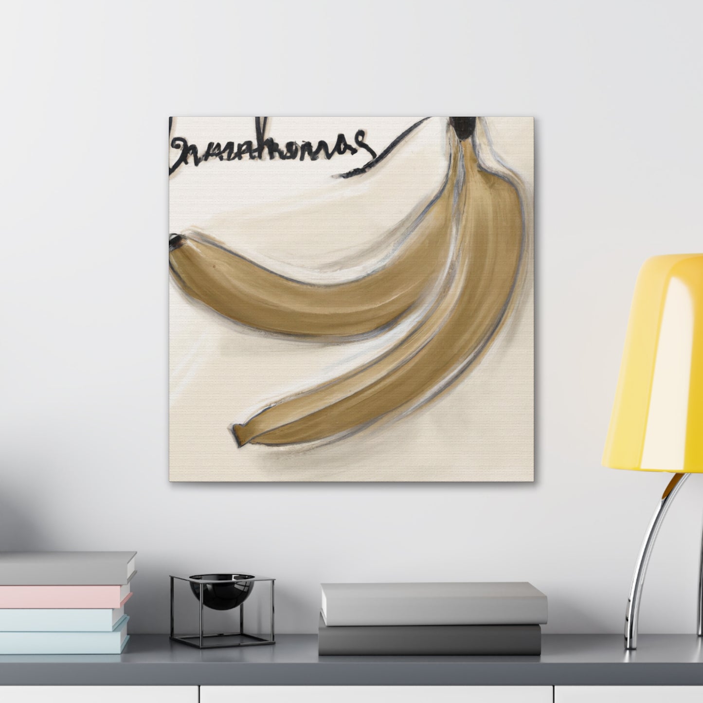 Bananas in Basket - Canvas