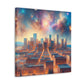 "Vibrant Urban Serenity" - Canvas