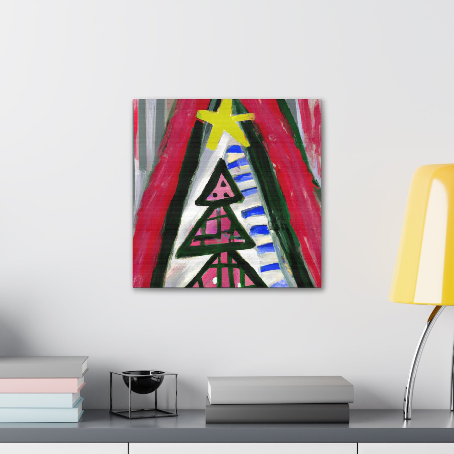 "Christmas Tree Expressionism" - Canvas