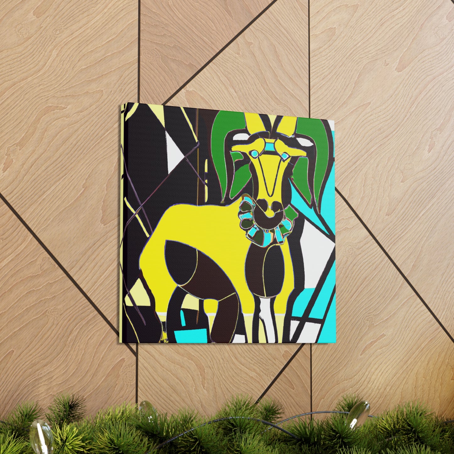 "Sheep in Art Nouveau" - Canvas