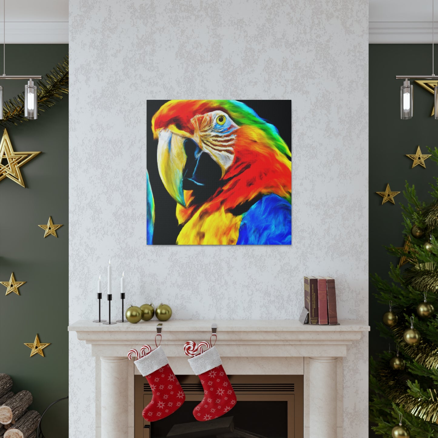 "Sky of Tropical Birds" - Canvas