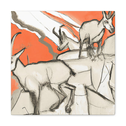 "Chamois amongst Nature" - Canvas