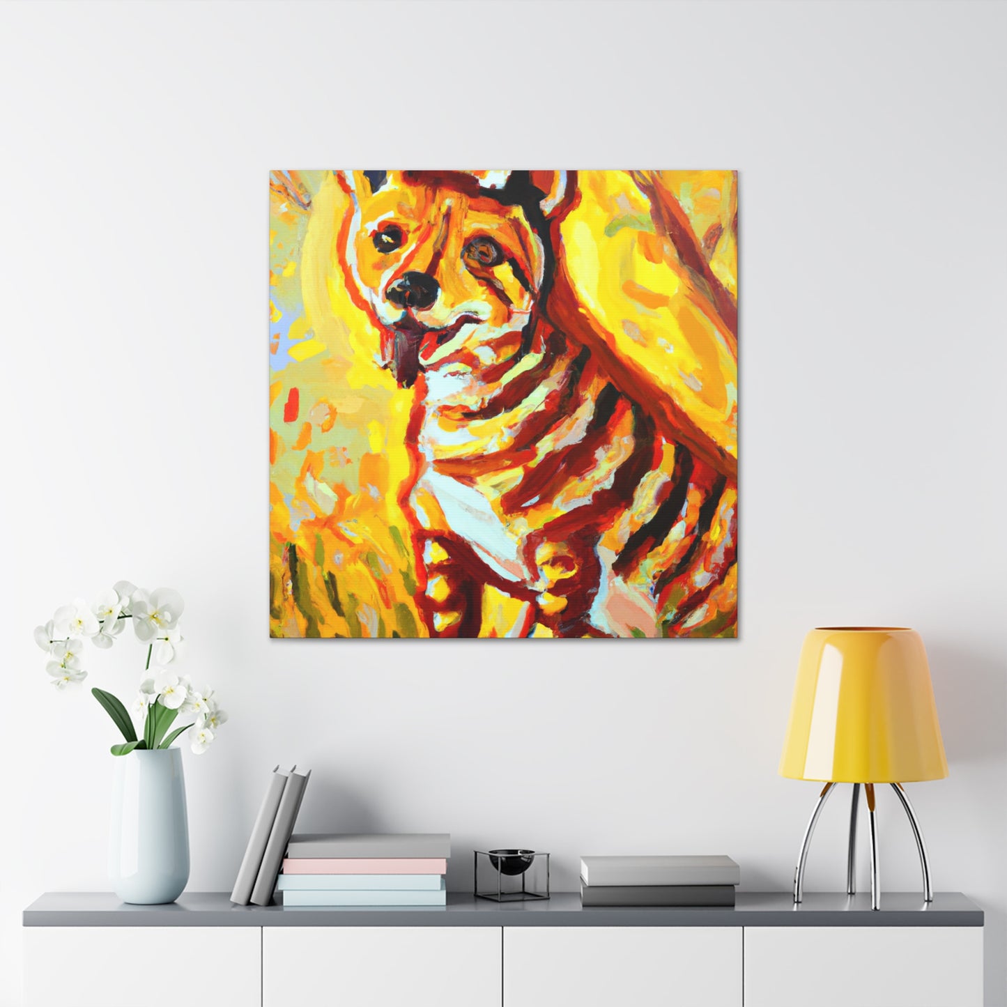 "Tasmanian Tiger Impression" - Canvas