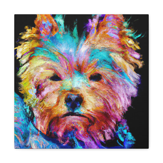 "Yorkshire Terrier Renaissance" - Canvas