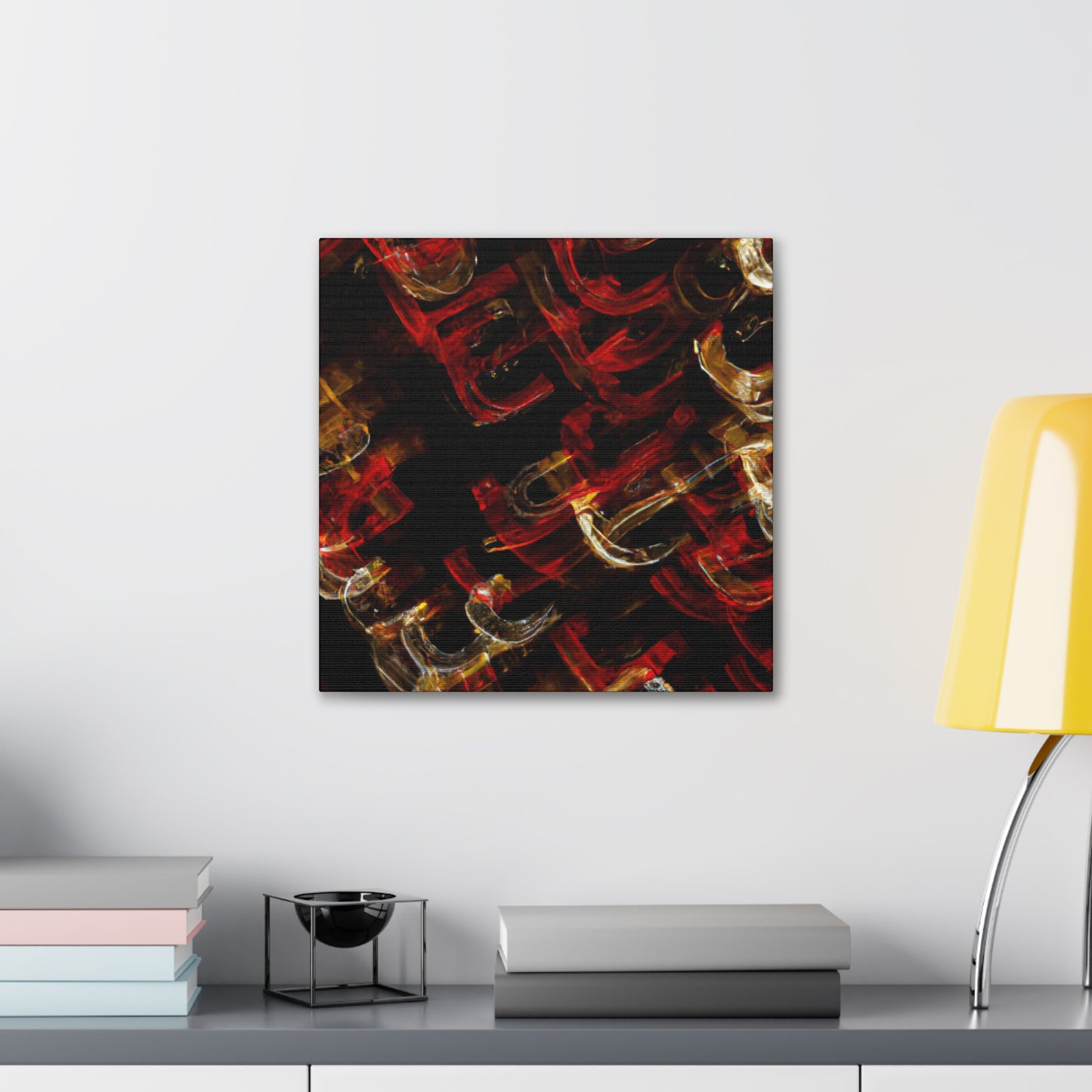 "Christmas Lights Illuminate 1920s" - Canvas