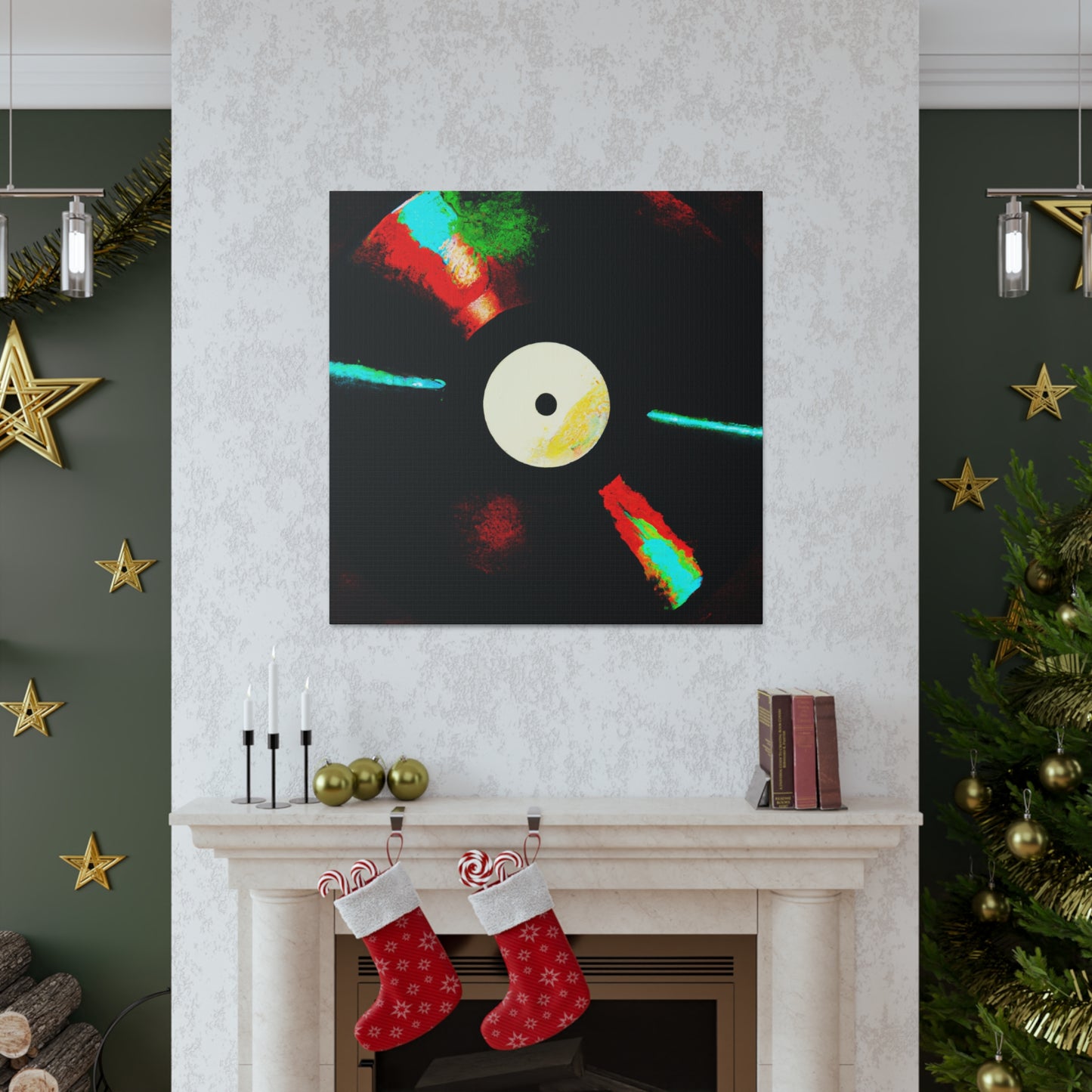 "Vinyl Record Symphony" - Canvas