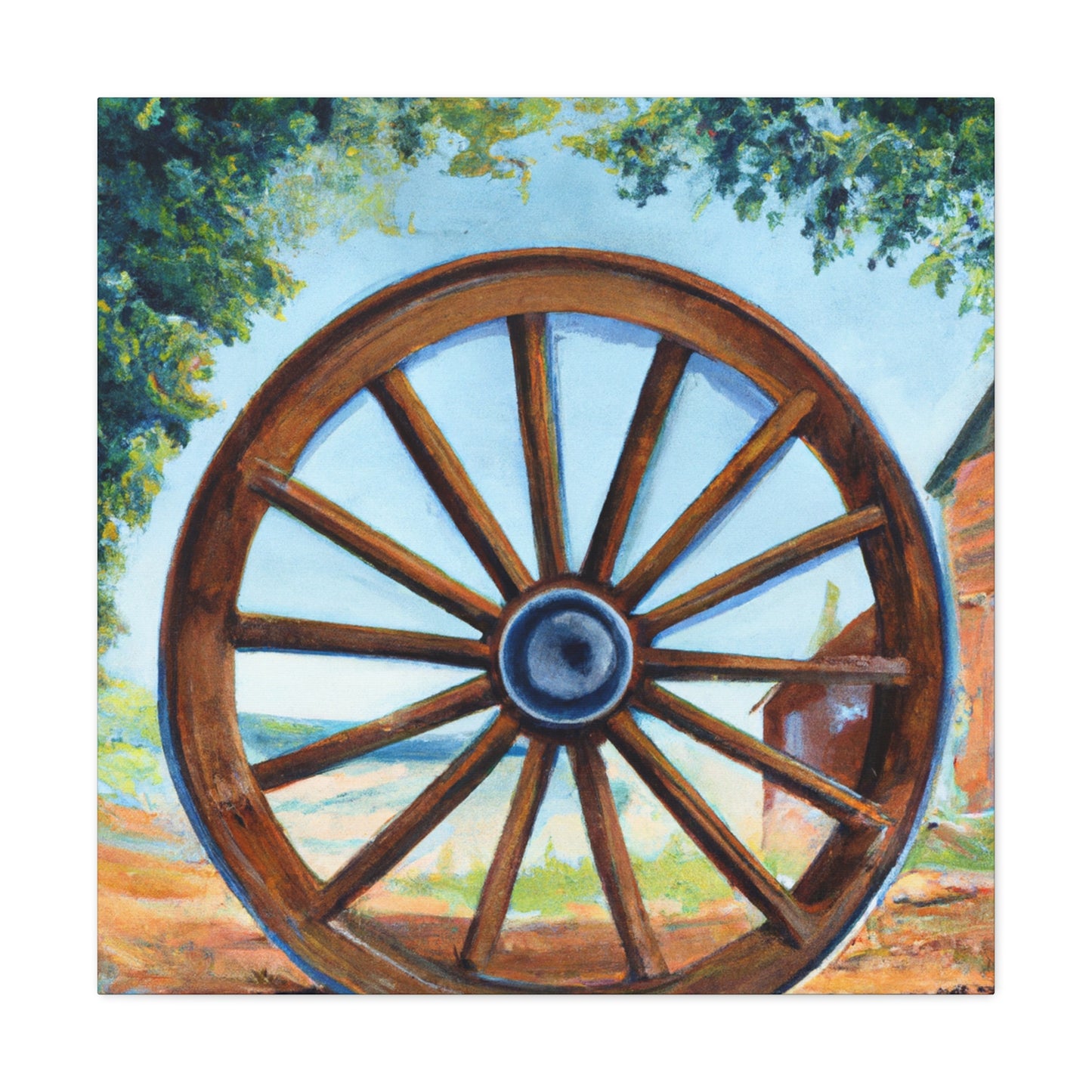 "Wheels of Progress Shine" - Canvas