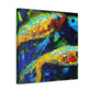 "Swordtails In Sunset Glow" - Canvas