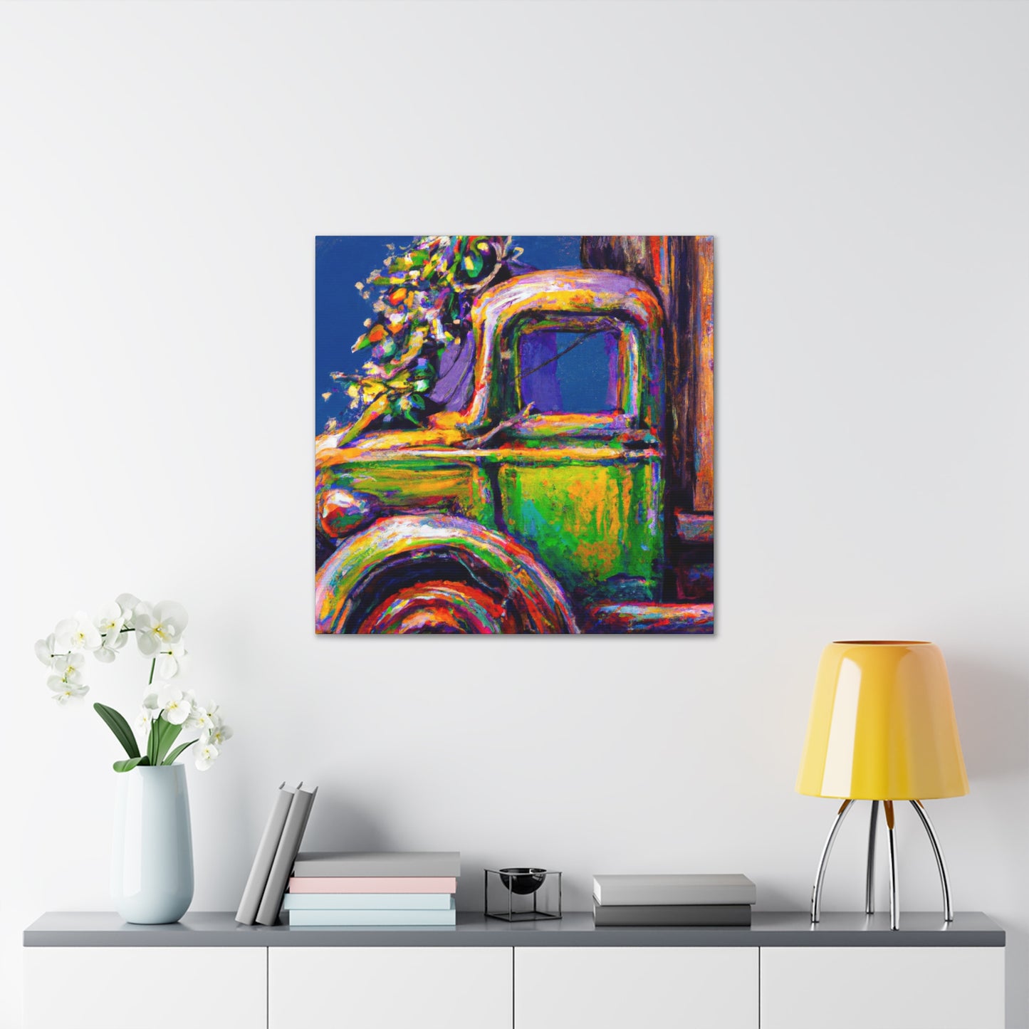 "Yuletide Delivery Wagon" - Canvas