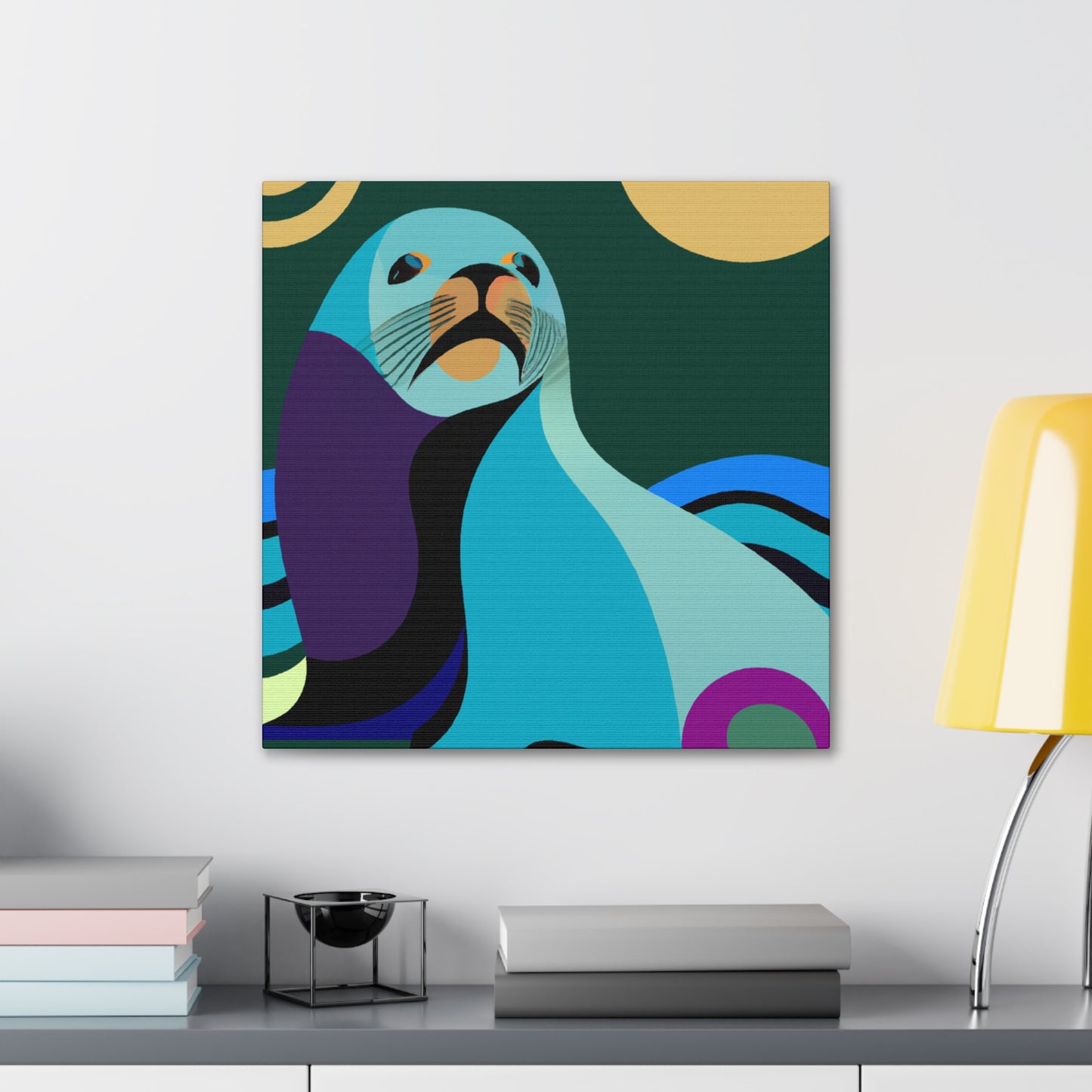 "Sea Lion in Jazz Age" - Canvas