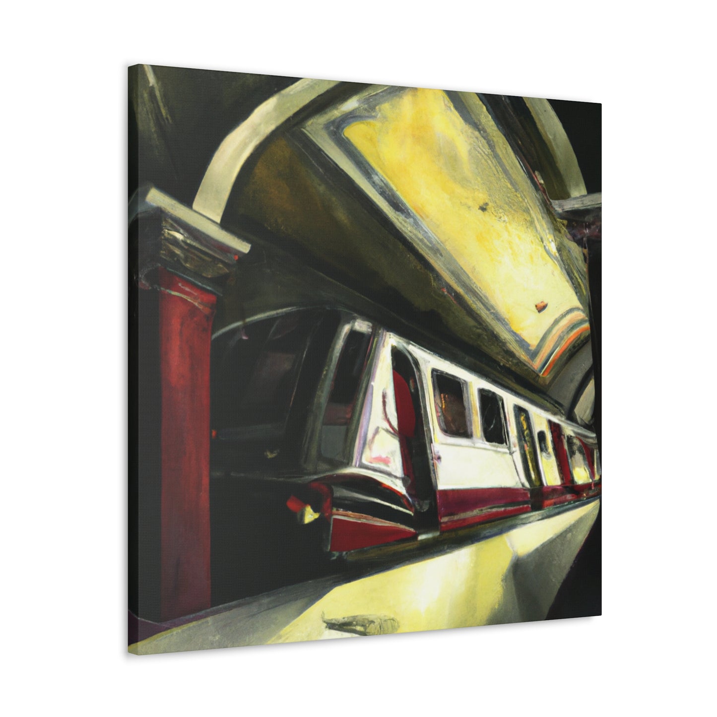 Subway Train Symphony. - Canvas