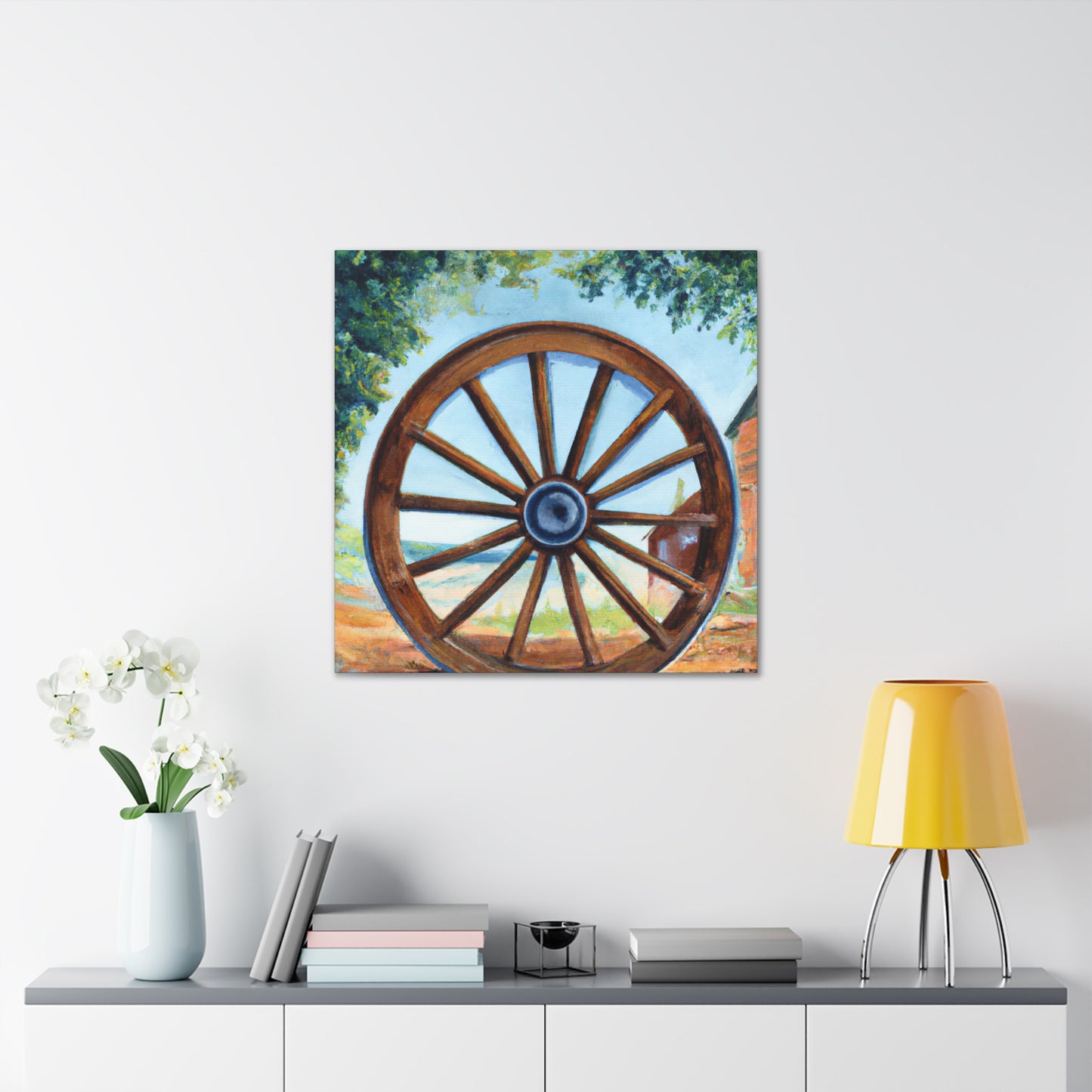 "Wheels of Progress Shine" - Canvas