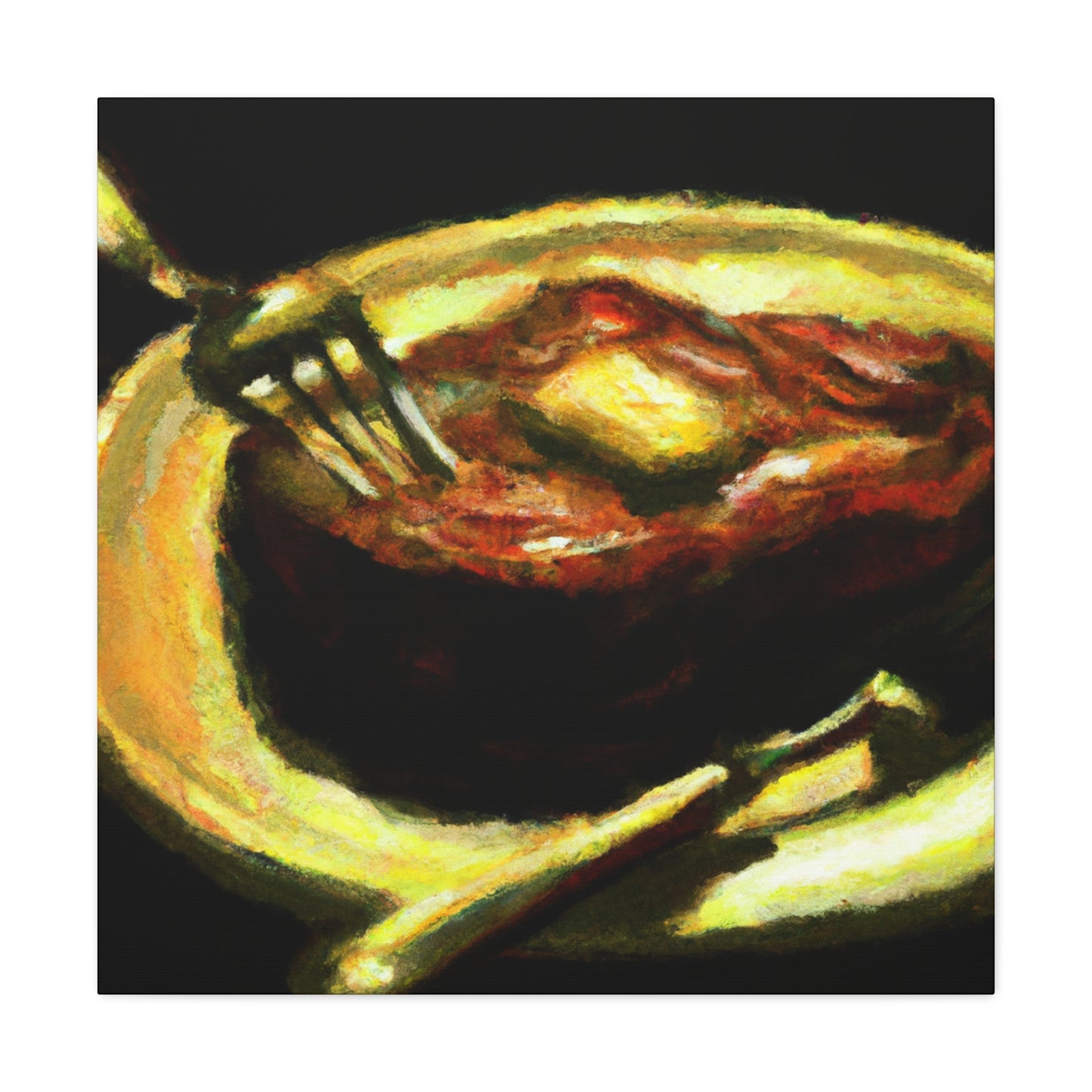 Meaty Impressionist Feast - Canvas