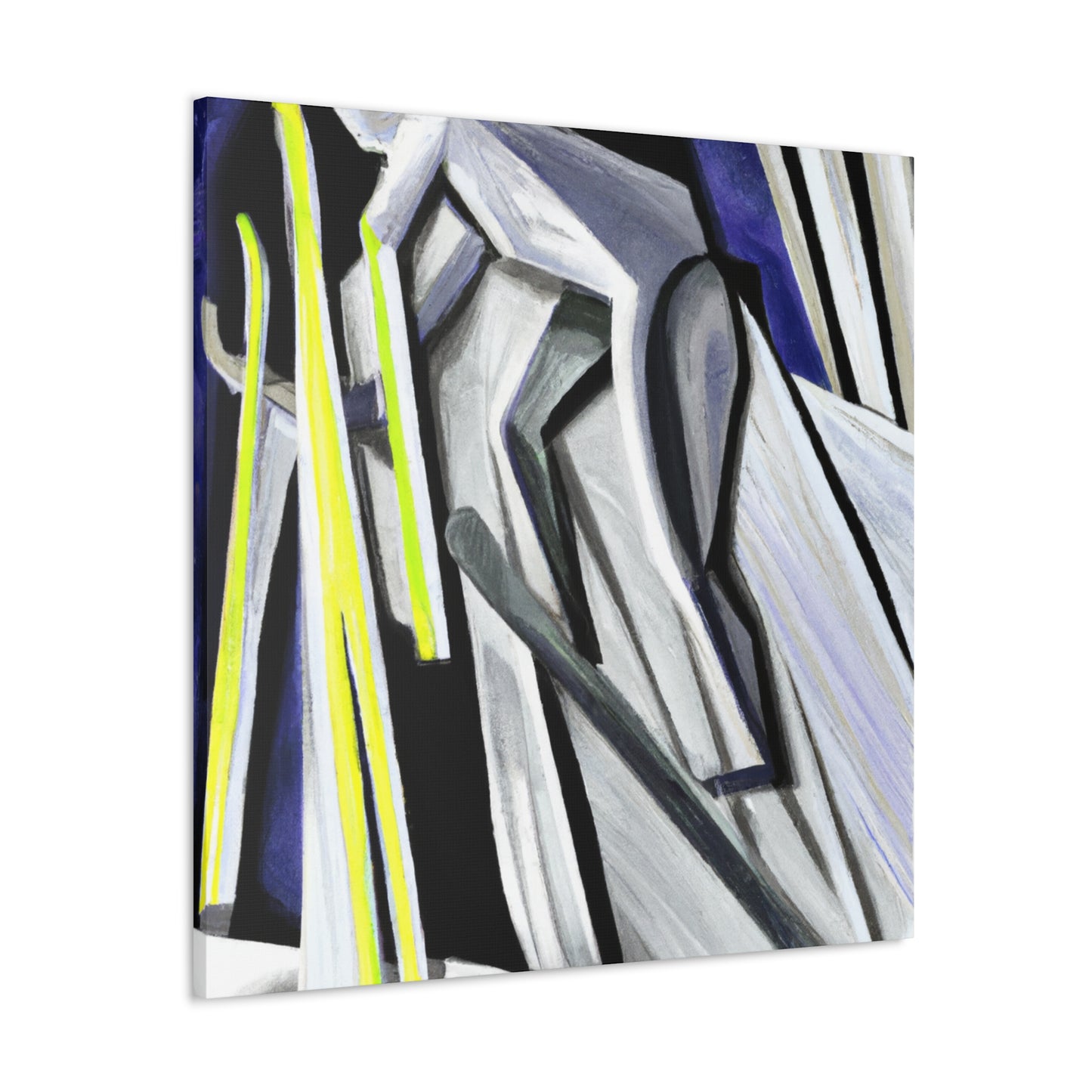 "Skiing in Abstraction" - Canvas