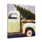 "Vintage Christmas Delivery Joy" - Canvas